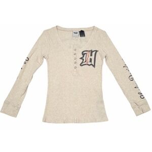 Harley Davidson Long Sleeve Thermal Waffle Shirt Knit Biker for Life Women's SM